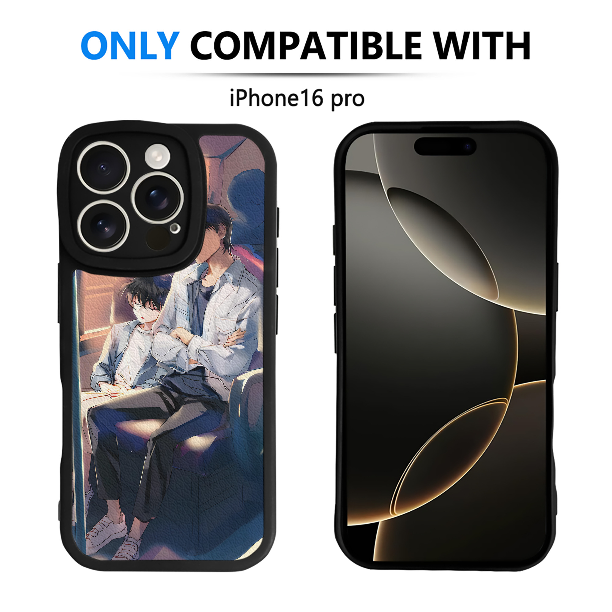（画像用） 名探偵コナン Detective Conan 【iPhone 16シリーズ対応】シリコンスマホケース（レザー調） 材質：シリコン